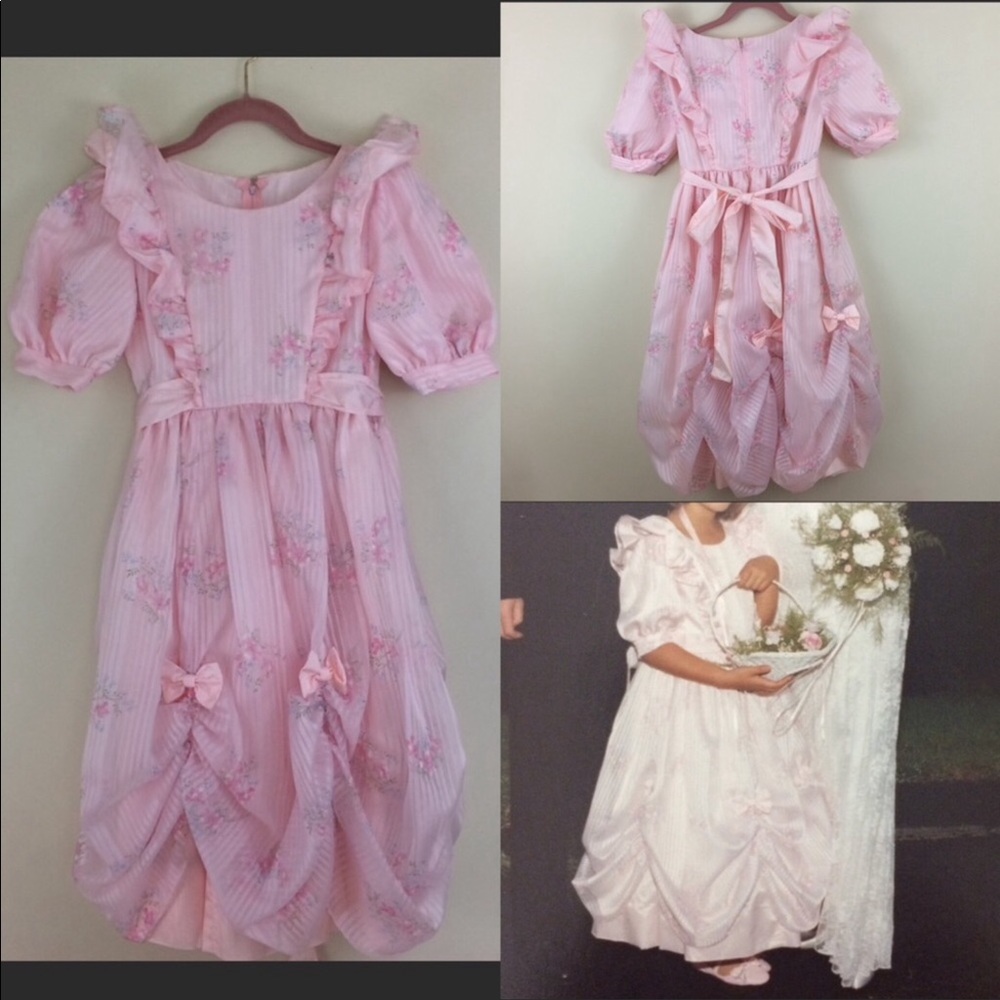Custom made floral flowergirl or party dress